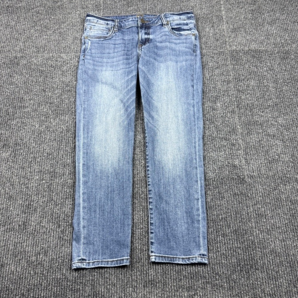 Kut from the Kloth Ankle Straight Leg Jeans Blue Denim SP267MA1 Size 6